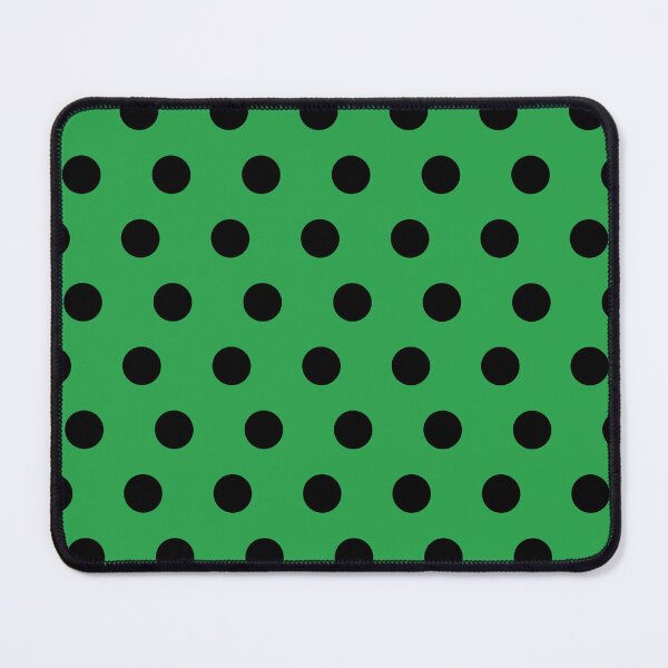 Item preview, Classic Polka Dot_ Black Medium Green Vivid Green Grass Green designed and sold by mimihuang creations.