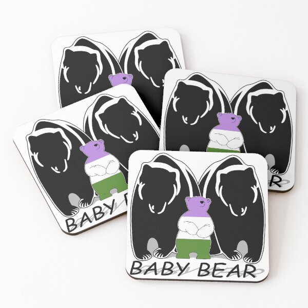 Item preview, Genderqueer Pride Baby Bear 2 Papas designed and sold by Bunny Loven.