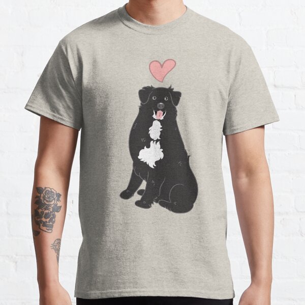 Item preview, LOVE Black White Australian Shepherd designed and sold by Lulupainting.