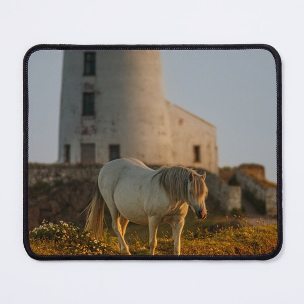 Item preview, Goleudy Twr Mawr lighthouse and wild horse designed and sold by Paul Madden.