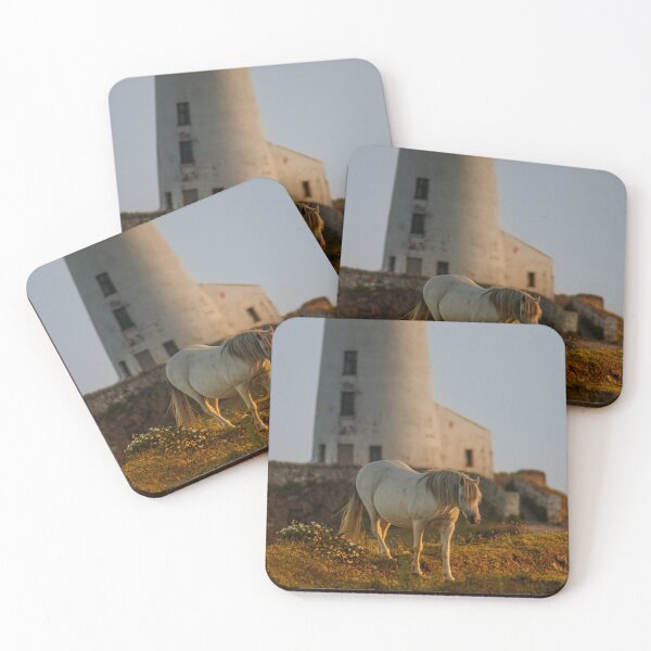 Item preview, Goleudy Twr Mawr lighthouse and wild horse designed and sold by Paul Madden.