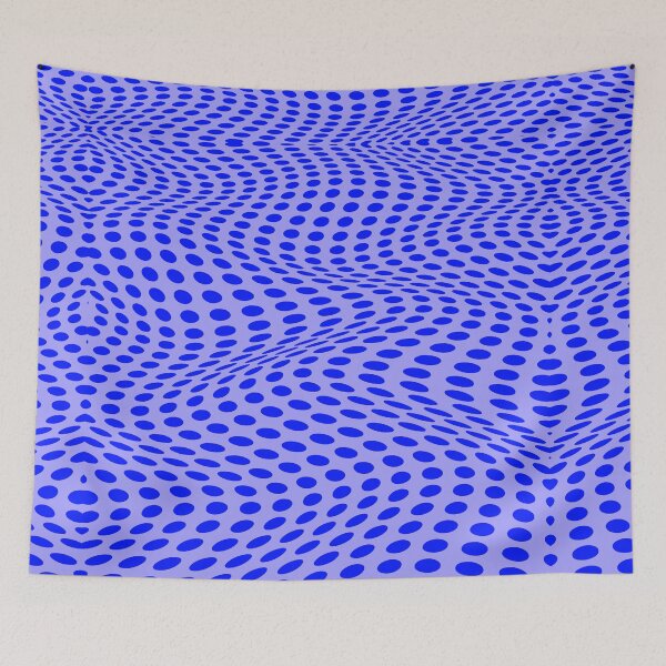 Item preview, Wavy Dots - Cobalt Blue designed and sold by SilverPegasus.