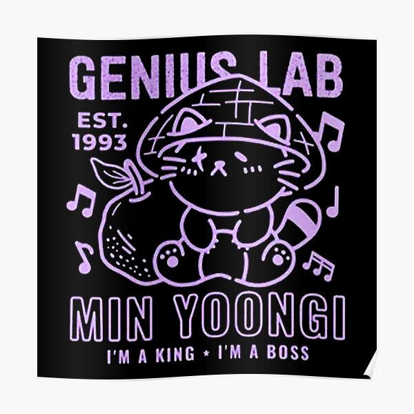 Genius Lab Yoongi Poster
