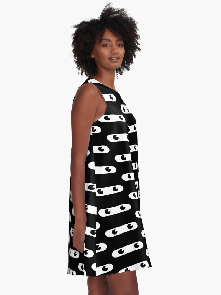 Alternate view of NinjaHELL! Logo (Original Square) A-Line Dress