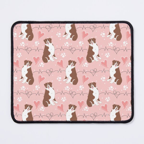Item preview, LOVE Red White Australian Shepherd designed and sold by Lulupainting.