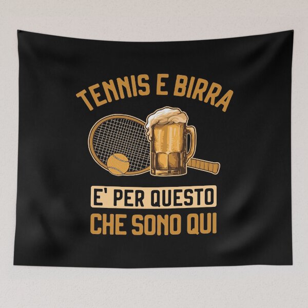 Item preview, Tennis e Birra Funny Tennis for beer lovers Italian tennis players designed and sold by grinta2021.