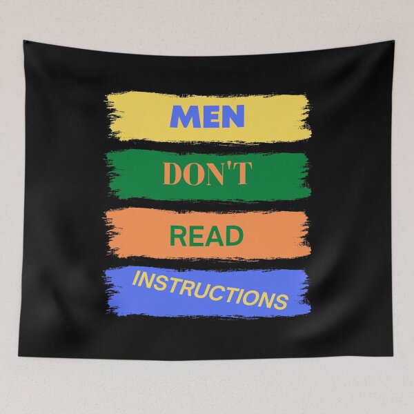 Item preview, Men Don't Read Instructions designed and sold by BetterLifeToday.