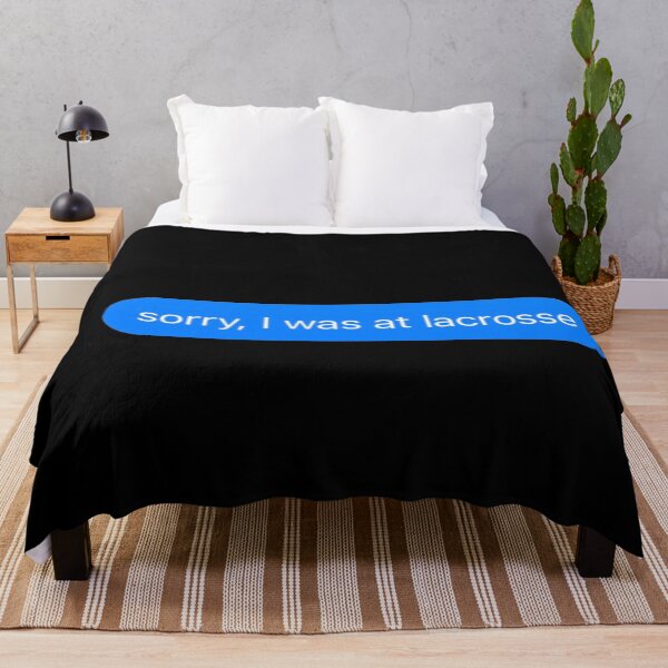 Item preview, Sorry I Was At Lacrosse Text Message Black - Funny Gym designed and sold by GymWearDepot.
