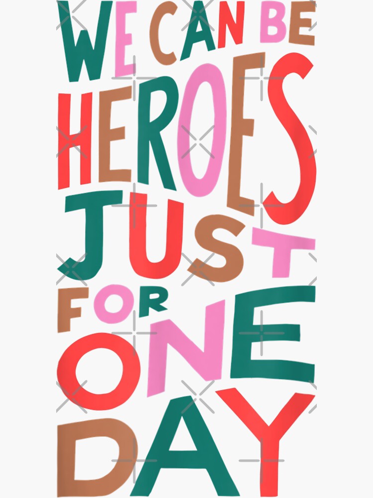 "Music Vintage Retro We Can Be Heroes Just For One Day David Bowie More