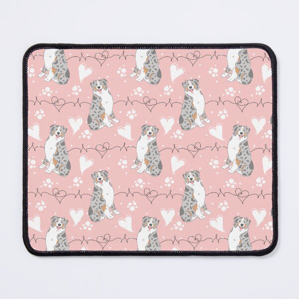 Item preview, LOVE Blue Merle Tricolor Australian Shepherd designed and sold by Lulupainting.