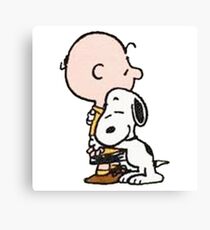 The Peanuts - Charlie Brown and Snoopy Canvas Print