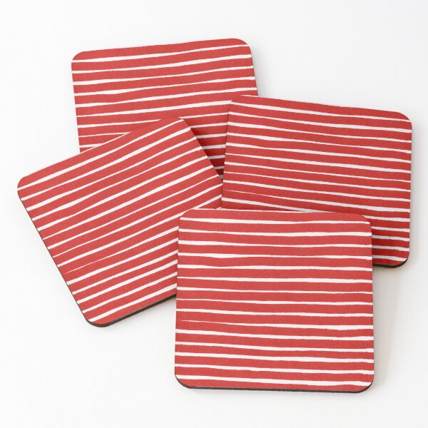 Item preview, Red stripes designed and sold by patterncrow.