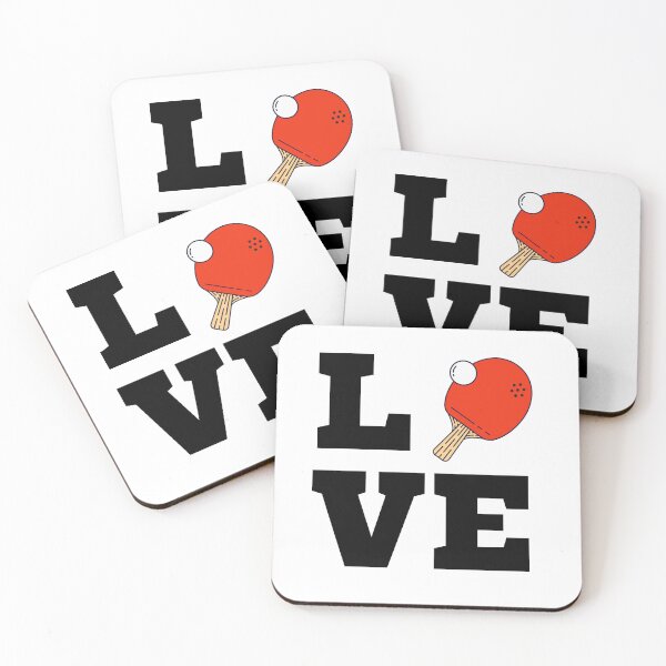 Item preview, I Love Ping Pong Red - Pingpong Table Tennis Player Athlete Sports Lover designed and sold by Millusti.