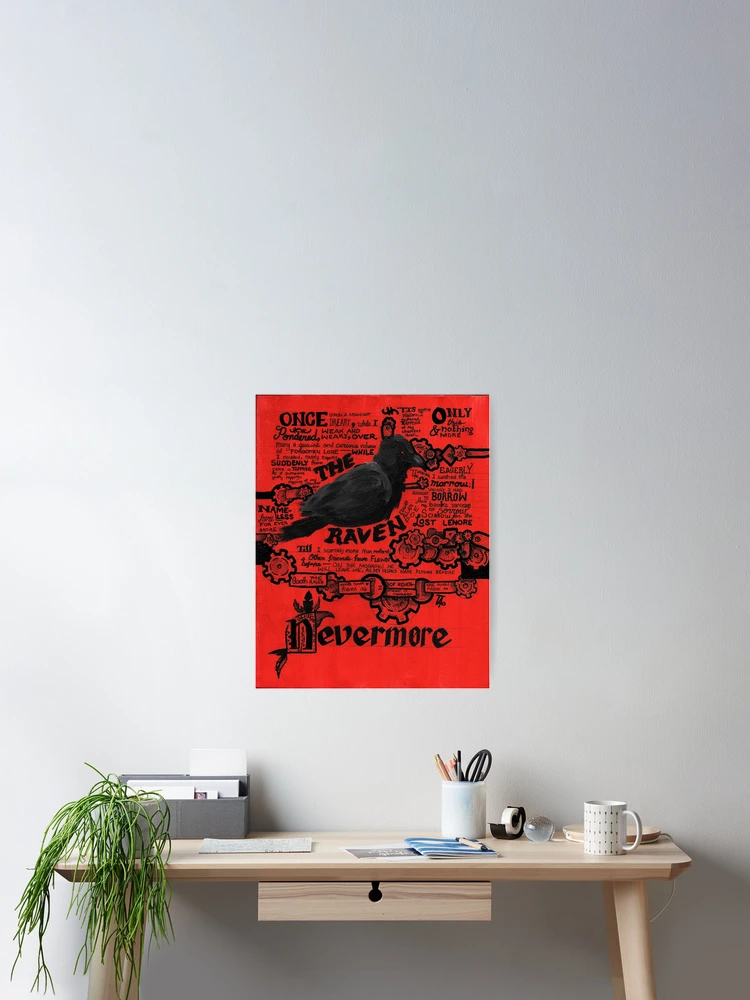 Thumbnail 2 von 3, Poster, Der Rabe designt und verkauft von TinyThreadThing.