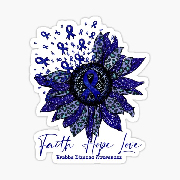 Artikel-Vorschau von Bewusstsein für die Krabbe-Krankheit - Sonnenblumen-Glaube, Hoffnung, Liebe, designt und verkauft von brendafan.