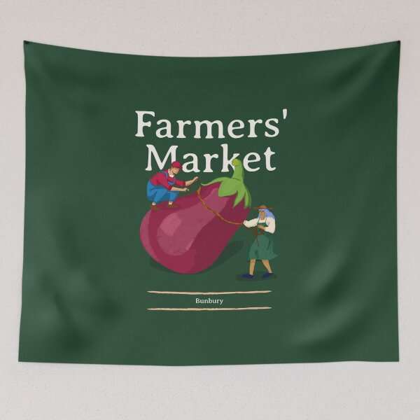 Item preview, Bunbury Farmers Market - Vintage Kitchen Art designed and sold by Fruitsome.