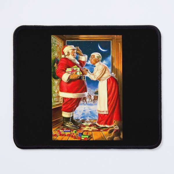 Item preview, Santa Mr and Mrs Claus Christmas art designed and sold by koenhfu06.