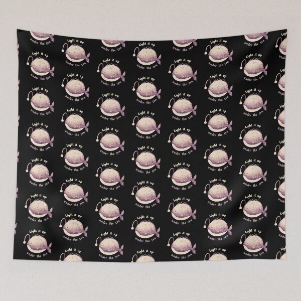 Item preview, Anglerfish Light Darkness Cute Dude designed and sold by lordyswiss.