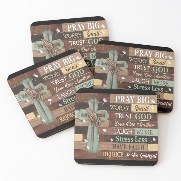 Item preview, Pray Big Worry Small Trust God Love One Another Laugh Jesus designed and sold by DerryReinhard.