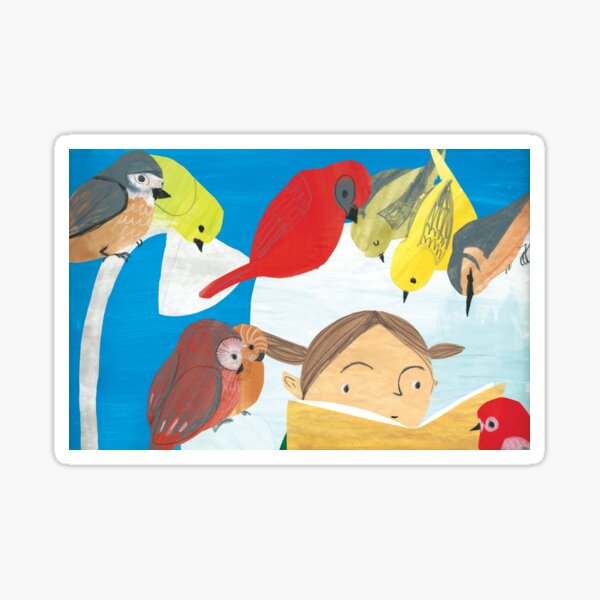 The Birds Loved Stories Sticker