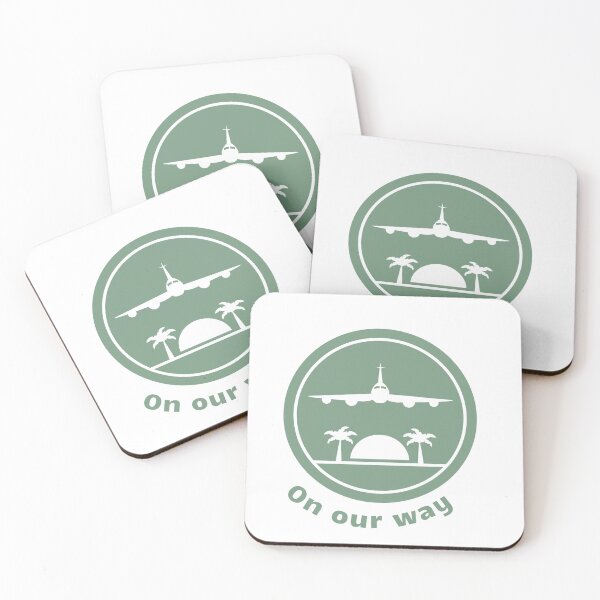 Item preview, On Our Way Tourism Vacation  School Vacation Travel Flight Airplane Planet Around the World Earth Summer Spring Sea Blue Ocean Palms Sun designed and sold by WORLD-SOFIA.