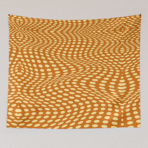 Item preview, Wavy Dots - Caramel & Cream designed and sold by SilverPegasus.