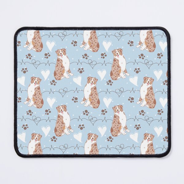 Item preview, LOVE Red Merle Tricolor Australian Shepherd designed and sold by Lulupainting.