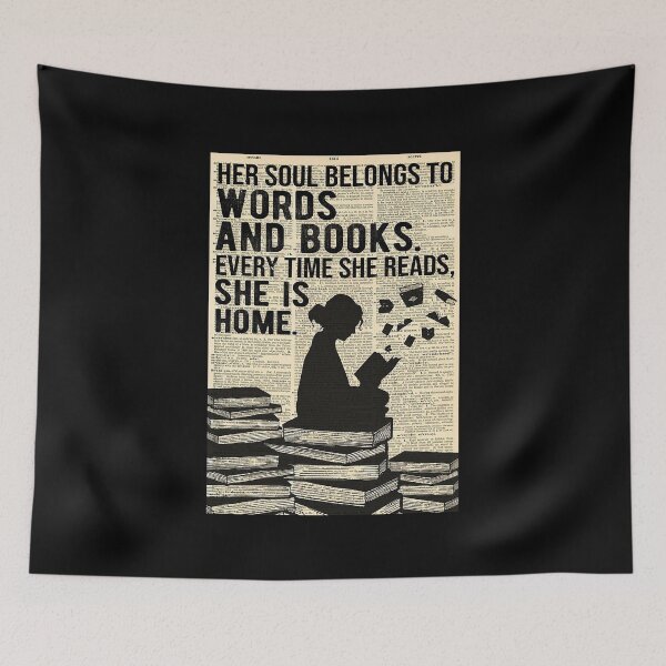 Item preview, Reading - Her Soul belongs to Words and Books  designed and sold by toniobnd51.