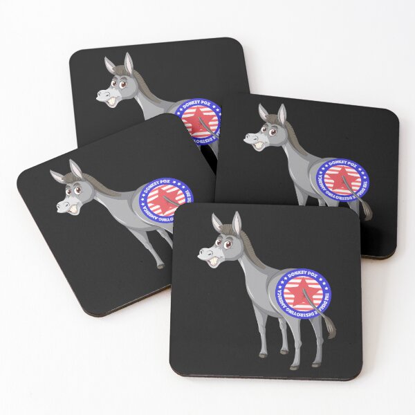 Item preview, Donkey Pox The Disease Destroying America - Funny Political Jack Blue Red Star on Behind designed and sold by The Patootoos.