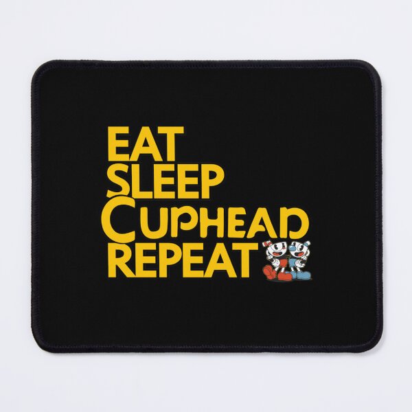 Item preview, CUPHEAD TSHIRT  EAT SLEEP CUPHEAD REPEAT   designed and sold by KianaJackson3.