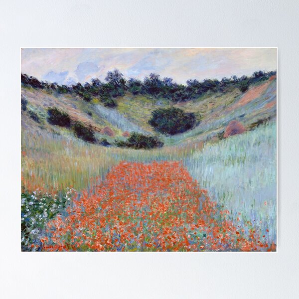 Item preview, Poppy Field in a Hollow near Giverny by Claude Monet designed and sold by vintageemporium.