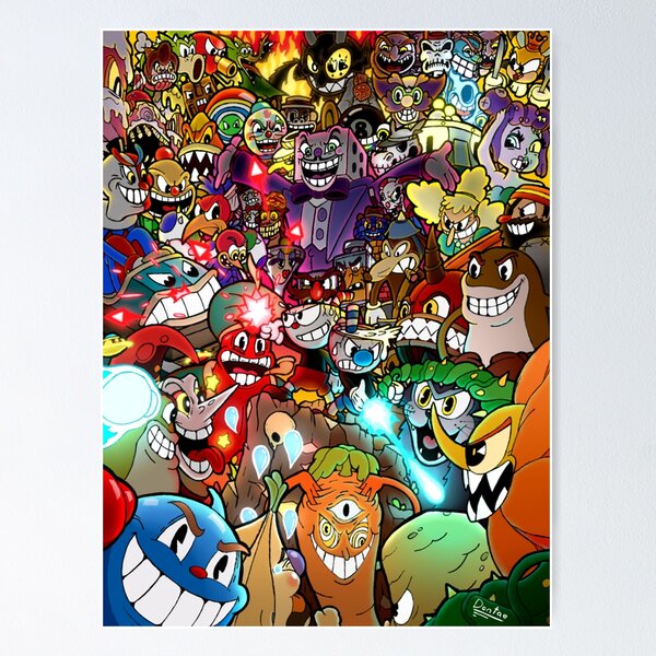 Wall Art Cuphead Characters The Devil Cagney Carnation King Dice Cala Maria  Mugman Poster Prints Set of 6 Size A4 (21cm x 29cm) Unframed GREAT GIFT :  : Home