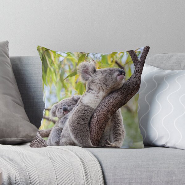 Mum's having a snooze Throw Pillow
