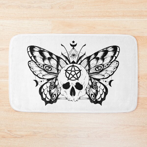 Item preview, Moth Skull & Pentagram | All Seeing Eye | Wicca | Gothic | Witchy Design  designed and sold by Ravenvine.