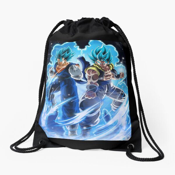 Blue Vegito & Blue Gogeta Drawstring Bag by thomasDten-Art