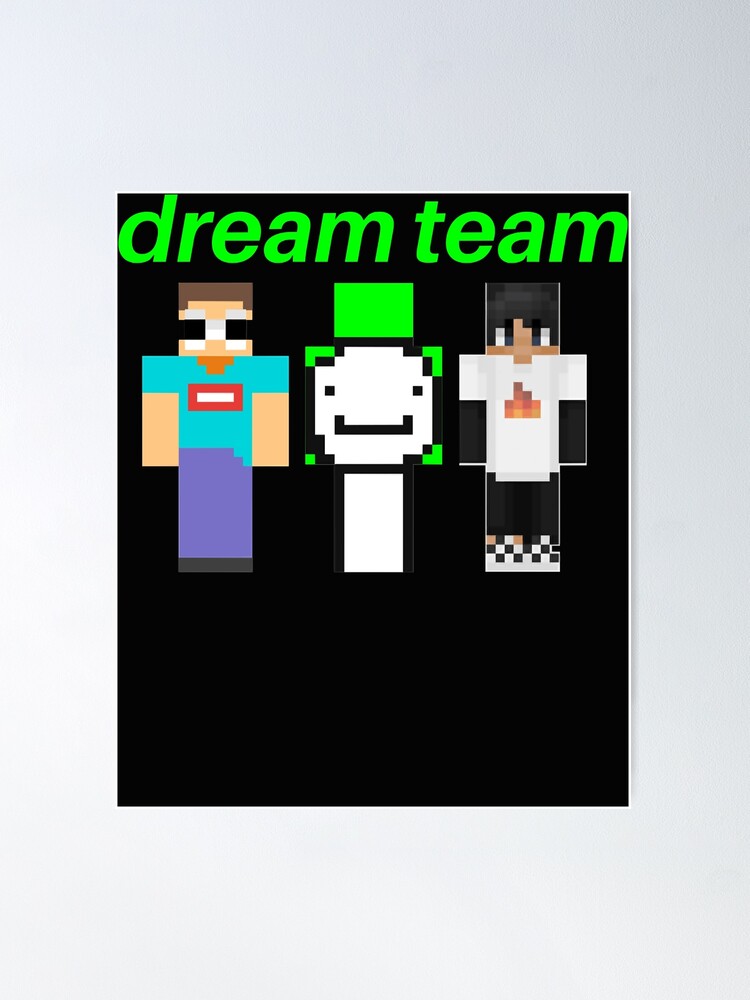 Dream Team Minecraft Sticker George Sapnap  Poster for Sale by dottidoti