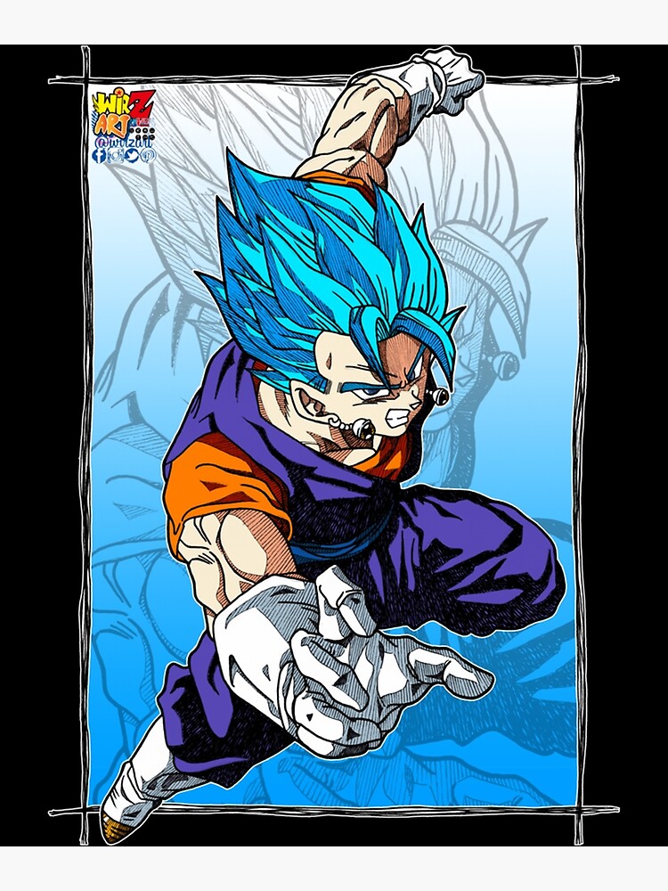 Blue Vegito & Blue Gogeta Tote Bag by thomasDten-Art