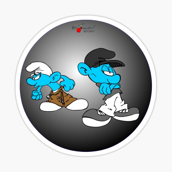 Smurf Homies Sticker