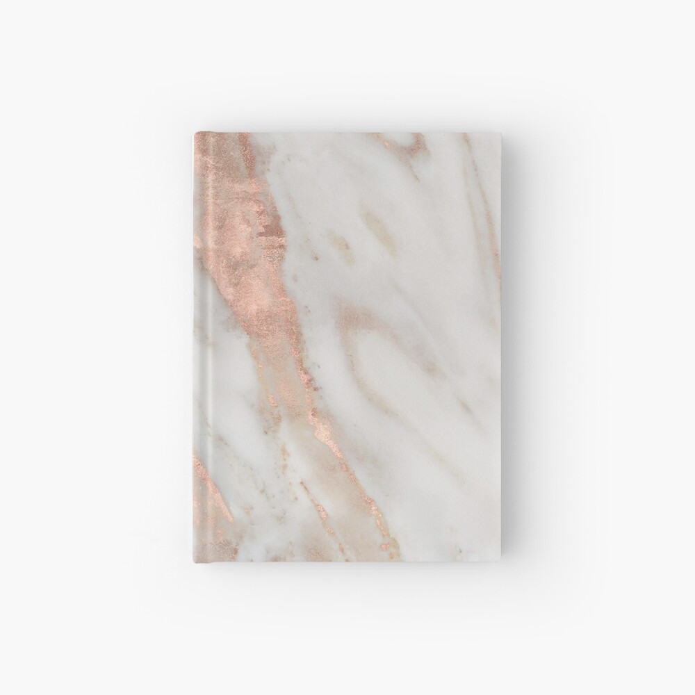 Civezza - rose gold marble Hardcover Journal