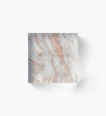 Civezza - rose gold marble Acrylic Block