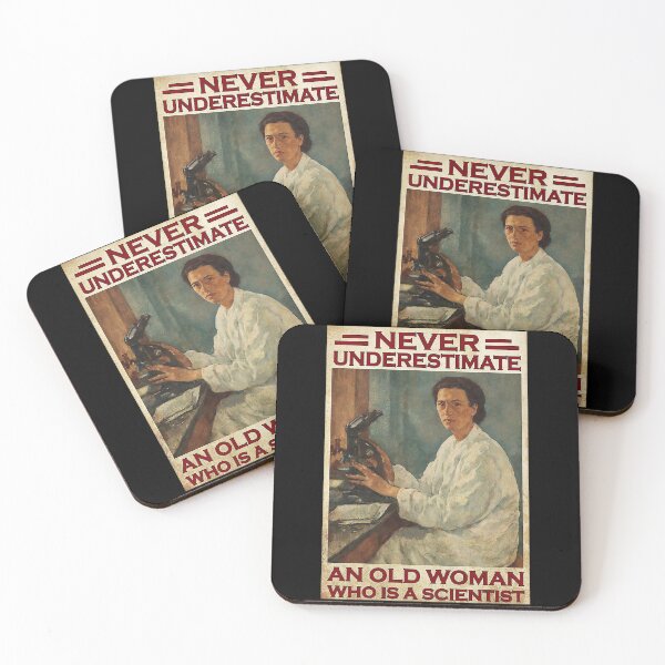 Item preview, Science Never Underestimate An Old Scientist Woman  designed and sold by koenhfu06.
