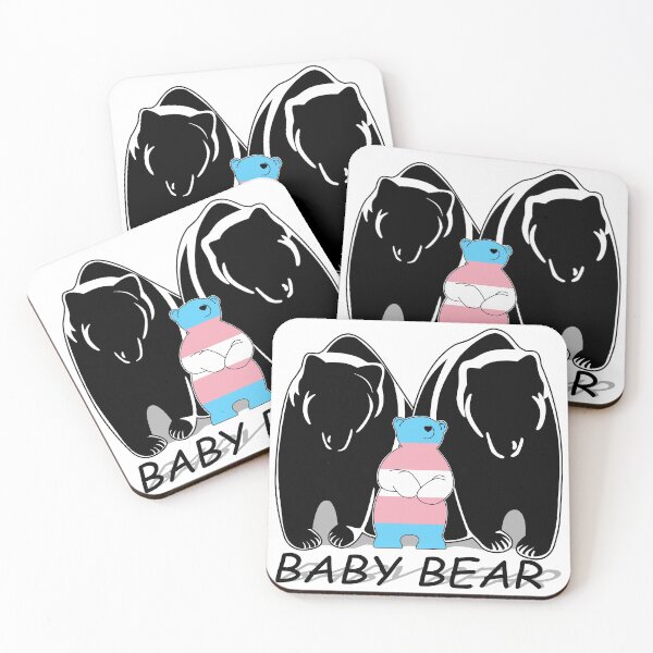 Item preview, Transgender Pride Baby Bear 1 Mama 1 Papa designed and sold by Bunny Loven.