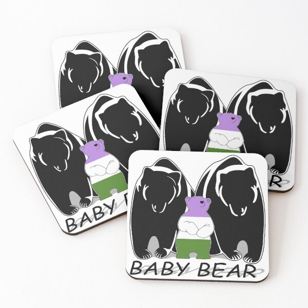 Item preview, Genderqueer Pride Baby Bear 1 Mama 1 Papa designed and sold by Bunny Loven.