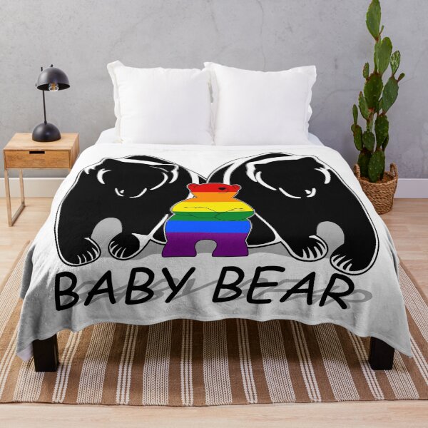 Item preview, Gay Pride Baby Bear 1 Mama 1 Papa designed and sold by Bunny Loven.