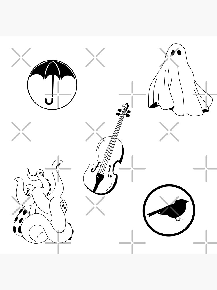 "The Umbrella Academy symbols" Poster for Sale by Goldenwalls Redbubble