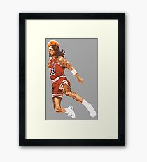 jesus dunk Framed Print