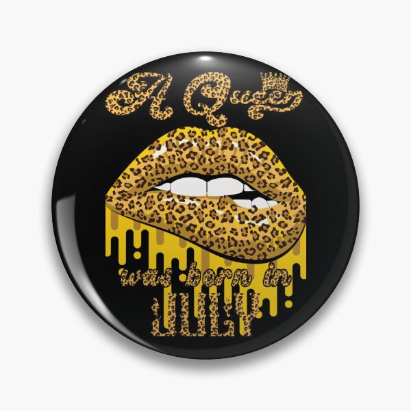 Item preview, Queens Are Born In July Leopard Lips   designed and sold by CindyClarkFD.