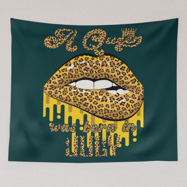 Item preview, Queens Are Born In July Leopard Lips   designed and sold by CindyClarkFD.