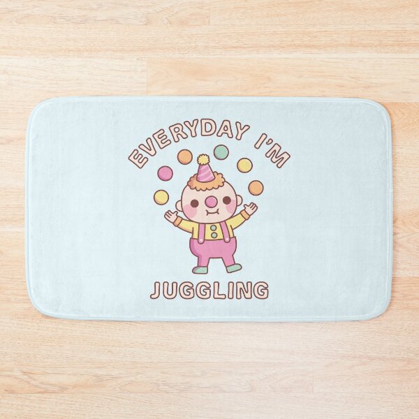 Item preview, Cute Clown Juggler Everyday I'm Juggling designed and sold by rustydoodle.