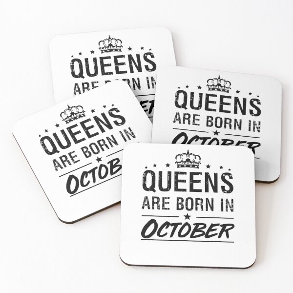 Item preview, Queens Are Born In OctoberBirthday Gift Fitted  designed and sold by CindyClarkFD.